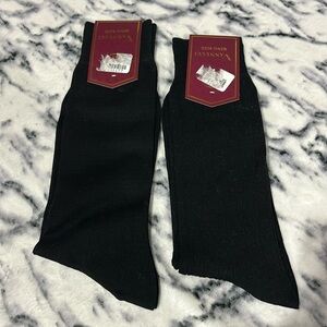 Bundle of 2 Men’s Vannucci Dress Socks King Size , Fits shoes Size (13-16)